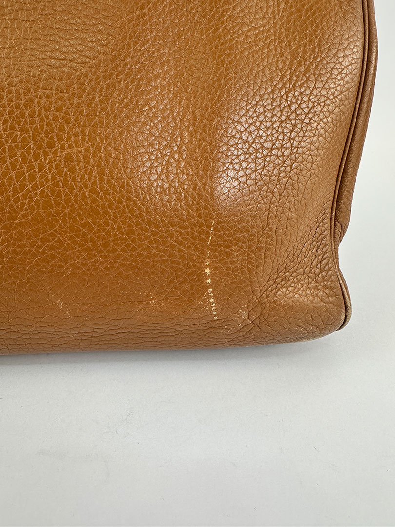 Pre-Owned Hermes Birkin 35 Gold Clemence PHW - Image 6