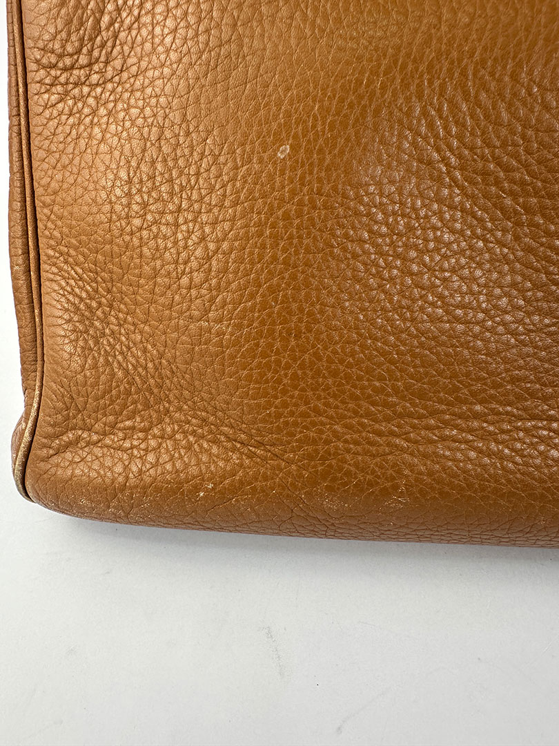 Pre-Owned Hermes Birkin 35 Gold Clemence PHW - Image 10