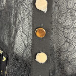 Pre-Owned Self Portrait Black And Gold Chiffon Maxi Dress Size UK 10 - Dress  Cheshire | Preloved Designer Fashion