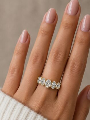 5ct Lab Diamond Eternity Diamond Ring