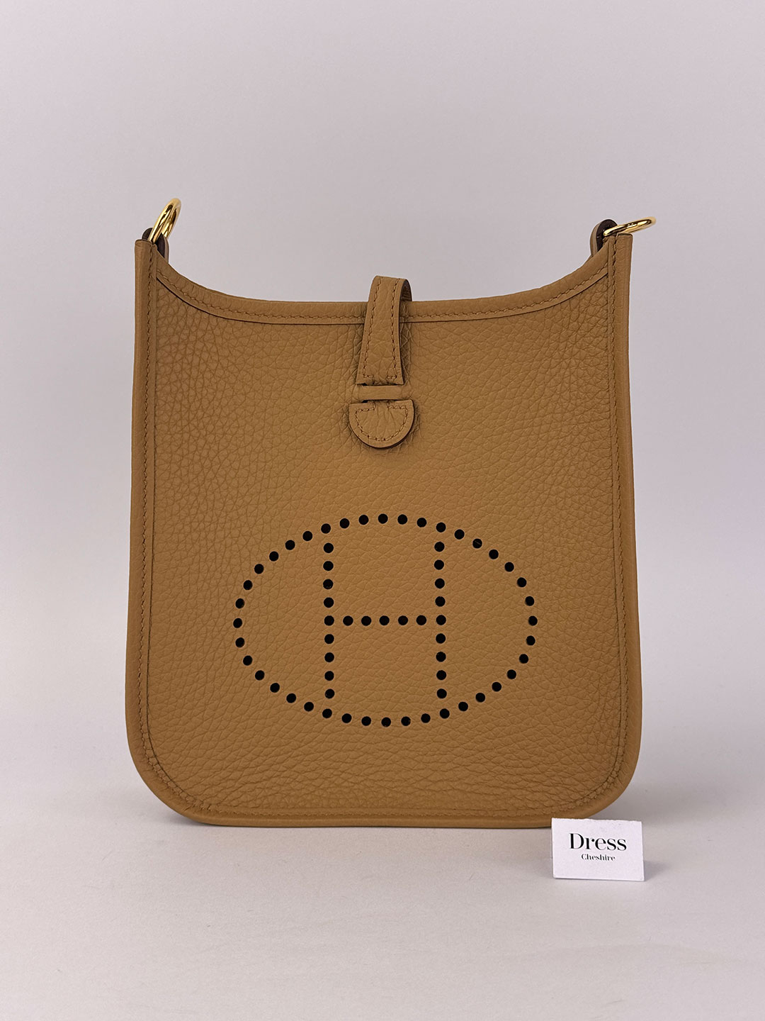 Hermes Mini Evelyne 16 Biscuit Camel GHW