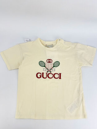 Gucci Tennis Cream & Green T-Shirt Size Age 3