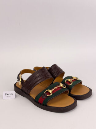 Gucci Horsebit Web Sandals Kids Size 25