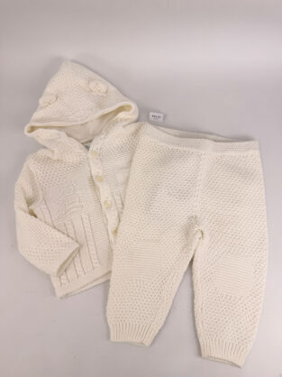 Ralph Lauren Cream Jumper with Hood & Trouser Set Age 9 Months