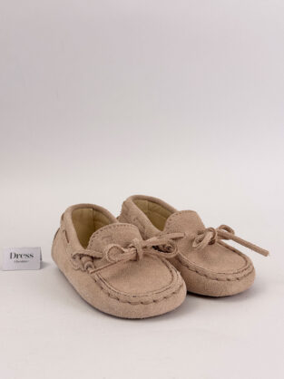 Tods Beige Suede Gommino Loafers Kids Size 19