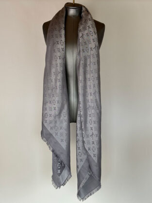 Louis Vuitton Grey Scarf