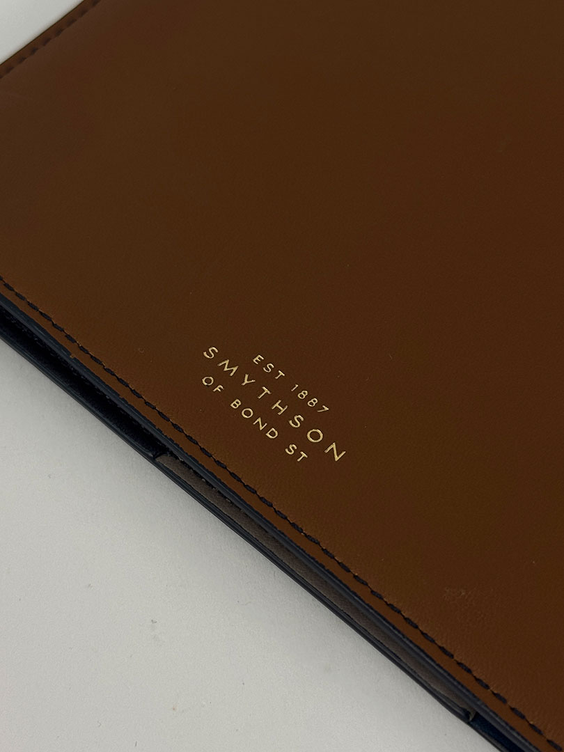 Smythson of London Leather Tan Document Folder - Image 5