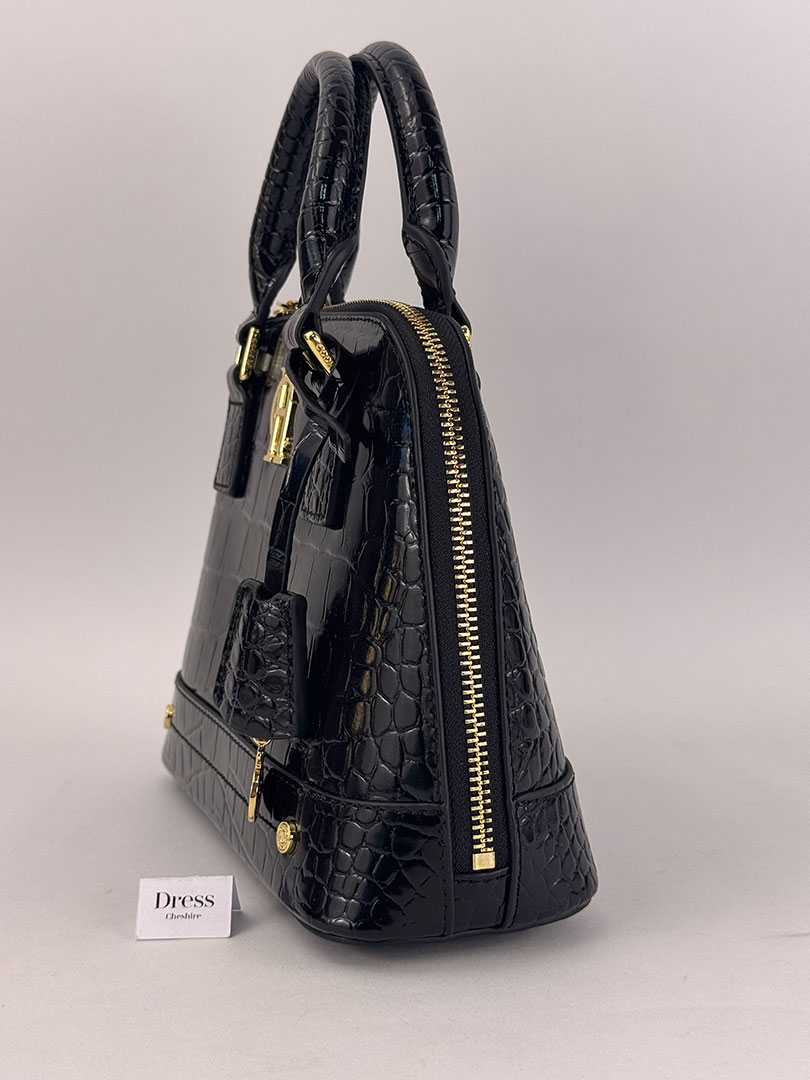 Black Croc Grosvenor Tote Bag. Boxed. - Image 3