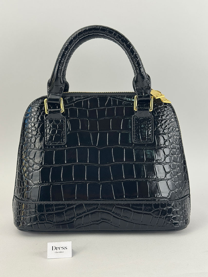 Black Croc Grosvenor Tote Bag. Boxed. - Image 4