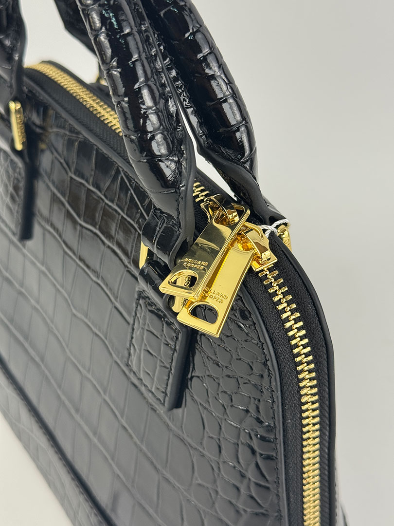 Black Croc Grosvenor Tote Bag. Boxed. - Image 5
