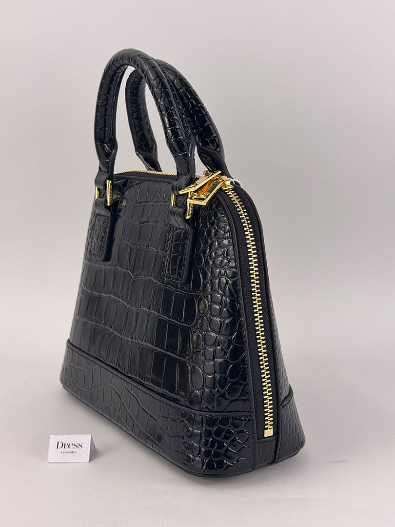 Black Croc Grosvenor Tote Bag. Boxed. - Image 6