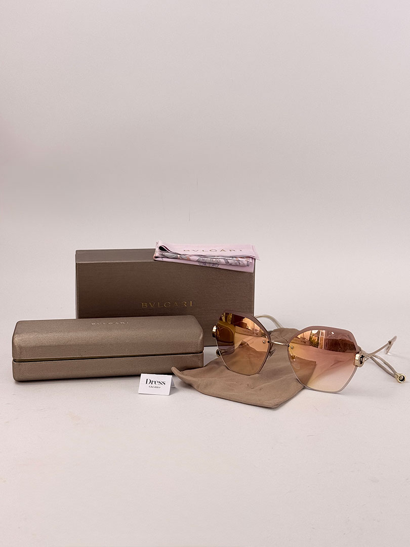 Bvlgari Rimless Sunglasses. Boxed - Image 2