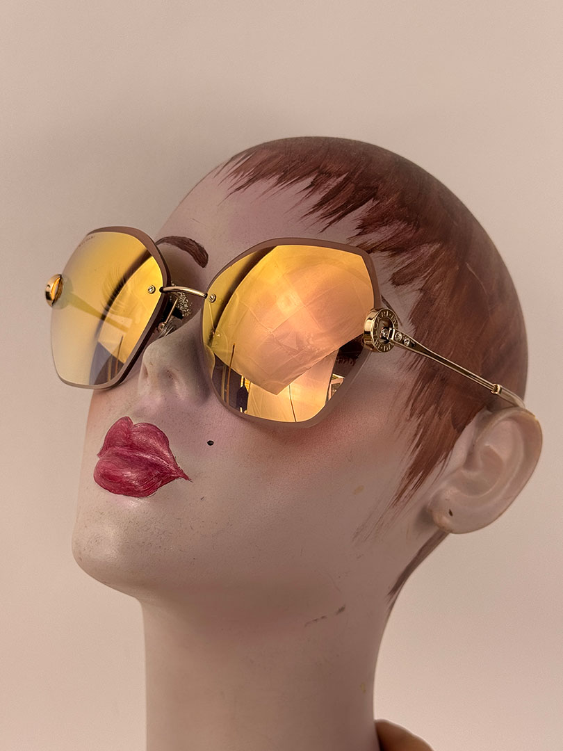 Bvlgari Rimless Sunglasses. Boxed - Image 3