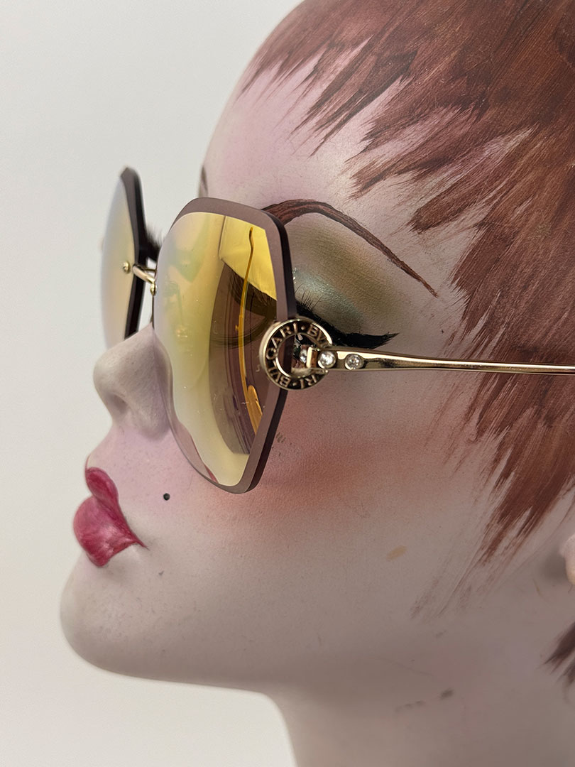 Bvlgari Rimless Sunglasses. Boxed - Image 4