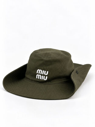 Miu Miu Khaki Green Hat