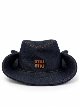 Miu Miu Denim Cowgirl Style Hat Size S