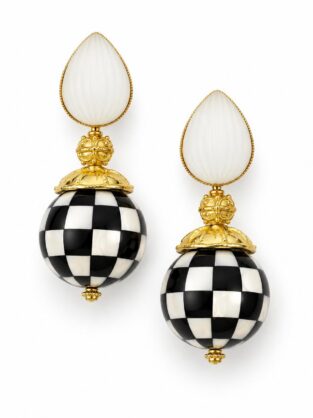 Laurence Coste Checkmate Earrings